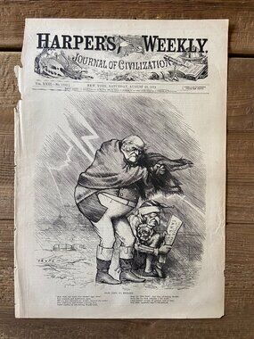 Harpers Weekly, Thomas Nast, Wood Engraving
